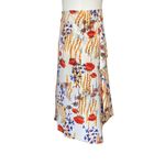 Rachel Comey 100% Silk Nightcap Midi Skirt Cactus Flower Print. Large 12. Boho Red Photo 4