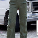 Brandy Melville  kim cargo pants green Photo 0