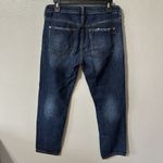 Anthropologie Pilcro Jeans Size 27 Slim Boyfriend Crop Distressed Dark Wash Blue Photo 2