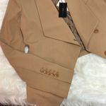 BCBGMax Azria Camel Tomas Draped Blazer Size Small C14 Photo 3