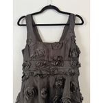 Lulus NWOT  Exceptional Entrance Black Sleeveless Tiered Rosette Midi Dress Small Photo 5