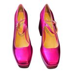 Lisa Vicky Notice Mary Jane Platform Pump Metallic Pink Finish Women's Size 6 M Photo 3