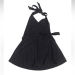 J.Crew  Black Halter Wrap One Piece Swimsuit Swim Dress Size 4 Small S Photo 3