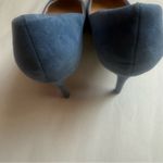 ZARA  Blue Suede Pointed Toe Court Heels with Buckle detail Shoes Photo 6