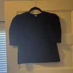 Melrose and Market Black puff sleeve top Photo 0