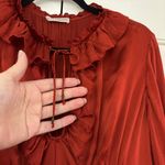 Ulla Johnson  Crimson Callista Silk Ruffle Dress Size 8 Tie Neck As Seen‎ On TV Photo 8