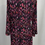5 TWO 3 New Robe Cardigan Lightweight Knit Kimono Jacket Black Pink Photo 7