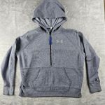 Under Armour  Pullover Half Zip Hoodie Gray Women's Size Medium Long Sleeve Photo 0