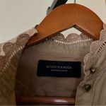 Scotch & Soda  Crochet Ruffle Blouse Prairie Cottagecore Top Sand Tan $175 Size S Photo 3