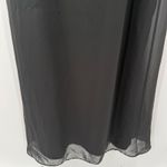 Azazie  Tayla Dress Size 14 Bridesmaid Black Chiffon V-Back Side Boning Wedding Photo 11