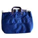Pendleton  Carico Lake Tote Bag‎ Southwestern Pattern Navy Blue Travel Tote Photo 1