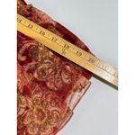 Velvet Paisley Print Bell Sleeve Top Blush Pink Women's Size M Y2K Romantic Boho Size M Photo 5