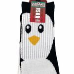 Two Sox Brand Penguin Socks, 1 Pair, Black, White Photo 3