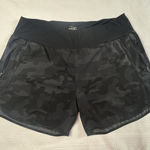 Maskert Plus Size XXL Women's Black Camo Athletic Running‎ Shorts with Pockets Photo 0