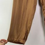 Soft Surroundings Soft Surroundings Textured Silky Pull-on Pants Dark Gold Size L Photo 3