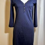 Lilly Pulitzer Palmetto Pima Cotton V Neck T Shirt Dress in True Navy NWT Sz XS Photo 13