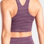 Athleta Conscious Space Dye Crop Bra Purple Medium Photo 1