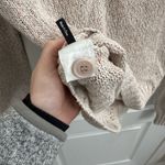 Paige  Womens Joyce Cardigan Scallop Neckline Puff Sleeve Cropped in Ivory Multi Photo 8