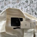 Mango  MNG 100% Linen Cream Long Length Trench Coat Waist Tie NWT NEW Photo 6