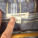 Beach Lunch Lounge Oxford Brynn Shirt Dress Blue Stripe Linen Size‎ XS Travel Photo 3