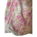 Free People Cream Pink Floral Lightweight Medium Tote Bag Photo 2