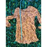 A loves A Sienna Orange Multi Fit and Flare Ruffled Dress Size Small Photo 5