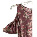 Tres Bien Cold shoulder dress with flowers. Size small. Photo 3