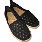London Fog  slip on US 5.5 black tan rhinestones Photo 13