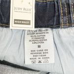 Judy Blue NWT  High Waist Denim Shorts Size Medium Dark Wash Stretch Mid Length Photo 7