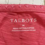 Talbots Top Womens Medium Embroidered Square Neckline Tee Photo 8