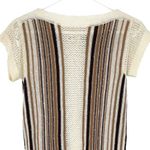 Vintage 70's Duet Linen Blend Crochet Knit Swim Coverup Top Cover up Dress size‎ Tan Photo 4