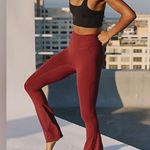 Free People Movement Never Better Flare Pants in Oxblood Red Size XS Photo 2