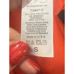 Women's Betsey's Boutique Shop Short Sleeve Tee S Orange Blue Striped Photo 5