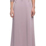 La Femme NWT  29251 Illusion Sleeves Floral Top Dress size 6 length app. 62in Photo 0