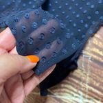 Story On Women’s Long Sleeve Sheer Button Down Blouse Navy Size Large Photo 7