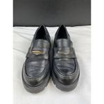 Bamboo  Women's Black Chunky Platform Shoes/ Slip on/Loafers Size 8.5 SKU 3410 Photo 1