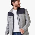 Free Country  Men's Frore Sweater Knit Fleece Jacket Full Zip Size XL Color: Fog Photo 5
