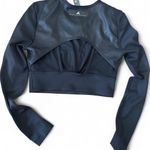 Adidas by Stella McCartney Training Long Sleeve Crop Top sports bra size XS NWOT Black Photo 5