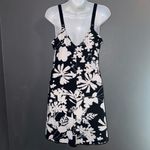 Lilac & London Black & White Floral Mini Dress Womens Medium Photo 3