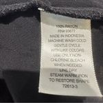 a.n.a Black long sleeve pussybow clip dot button down top size medium Photo 5