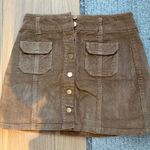 Jolt  Tan Corduroy Mini Skirt Photo 0