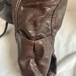 Brown Faux Leather Bag Top Handle Brass Hardware Y2K Style Photo 10