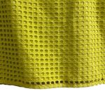 Loft Petites Women's Size 4 Neon Yellow Eyelet A-Line Short Skirt Photo 2