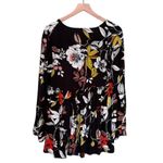 Free People Bella Floral Tunic Top Mini Dress Black Yellow Red White Size Small Photo 4