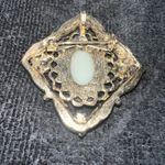 Vintage Cameo Three Muses Brooch Gold Photo 2