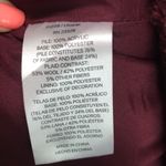 Pendleton  Burgundy Fuzzy Furry Zip Jacket Medium Photo 8