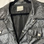 Fashion Bug Vintage  Jacket Snakeskin Print Silver Button Front No Size‎ Tag Photo 4