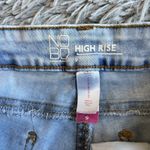 No Boundaries  Shorts Juniors Size 9  High Rise Light Wash Cut Off Denim Blue Photo 1