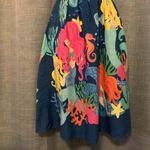 Modcloth Ladies Size XS  Retrolicious Mermaid Dress Blue Ocean Fish Seahorse Photo 2