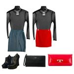 🆕 Clubwear Blouse Bodysuit (M) with Rhinestones Embellished 💥 Black Size M Photo 11